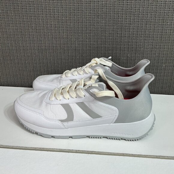 Redvanly Men's Challenge Golf Sneakers Size 12 White & Gray Wind/Water Resistant - Picture 1 of 6